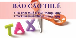 Tờ khai báo cáo thuế