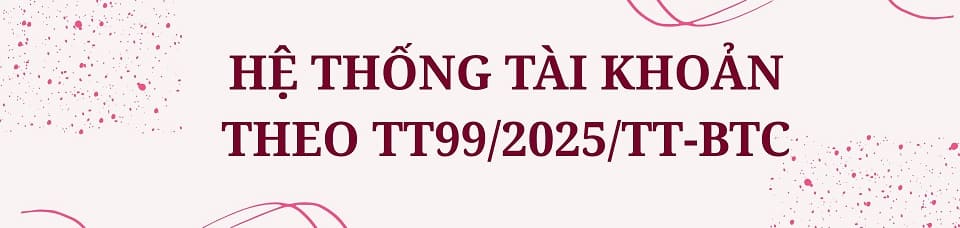 Hệ thống tài khoản theo TT992025TT-BTC