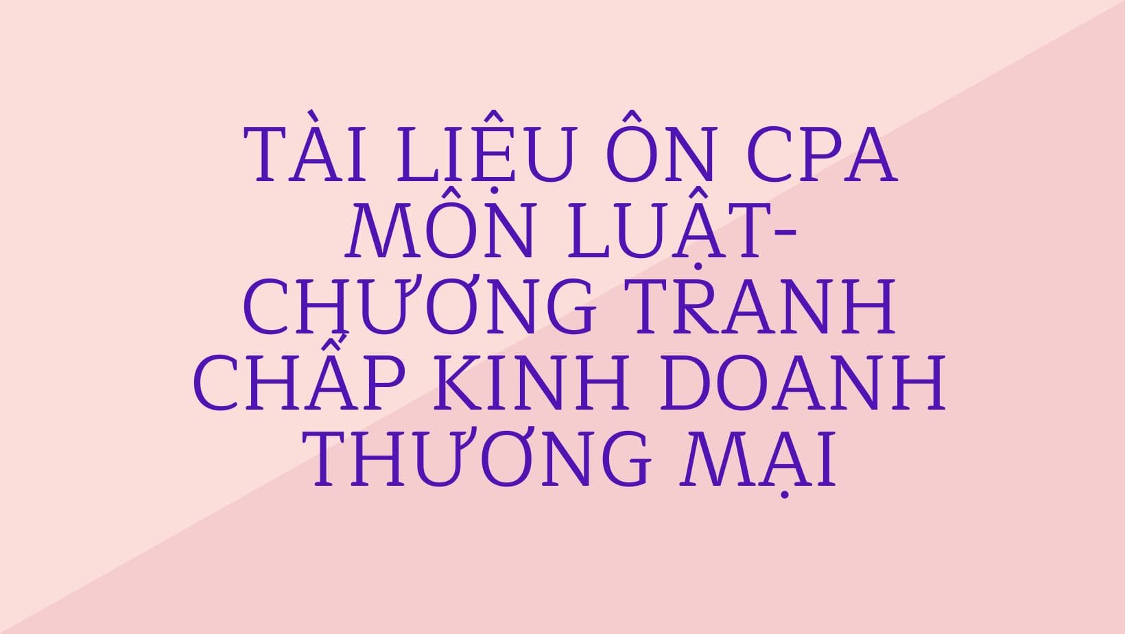 tranh chấp kinh doanh thương mại