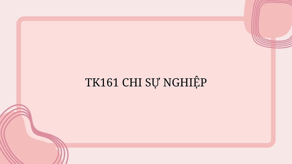 TK1561 Chi sự nghiệp
