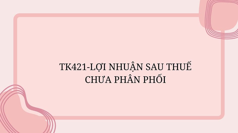 TK421-LỢI NHUẬN SAU THUẾ CHƯA PHÂN PHỐI
